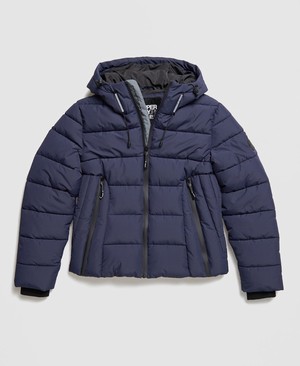 Superdry Spirit Icon Puffer Női Kabát Sötétkék | ZYVWX2069